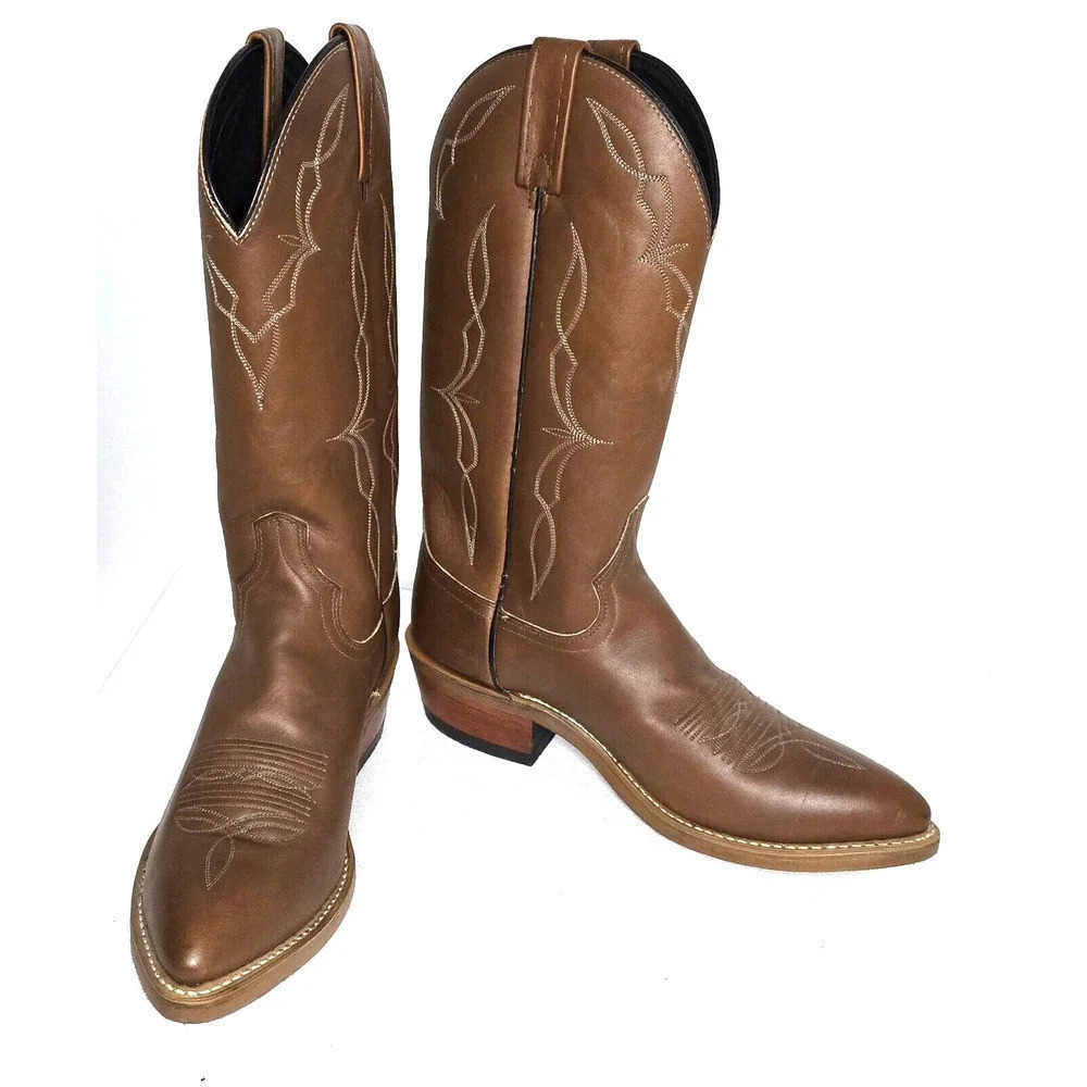 DAN POST WESTERN LEATHER Mens Boots Avonite Sole 10D NEW